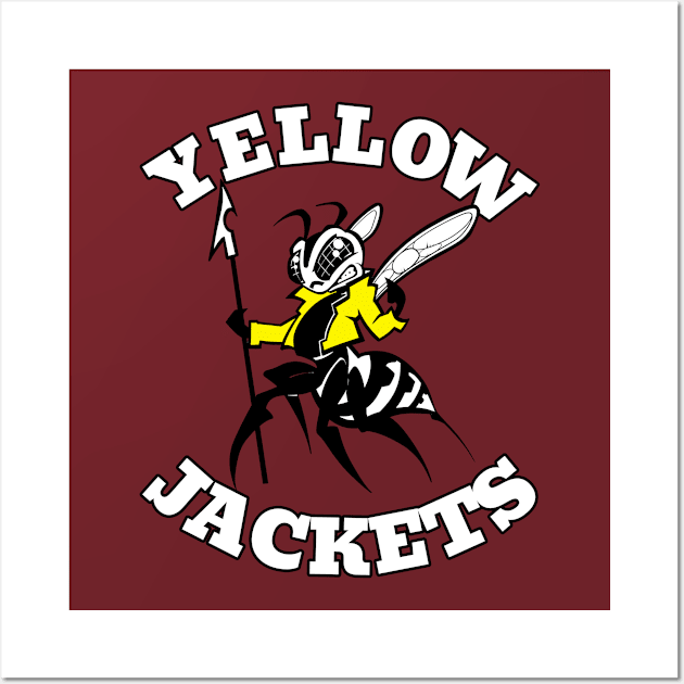 Yellow Jacket Mascot Wall Art by Generic Mascots